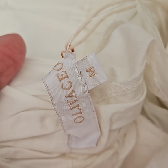 NWT OLIVACEOUS White cargo pants Women Medium New - Picture 4 of 7